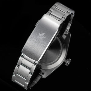 Planet Gates SEESTERN GMT Watch of Men Retro NH34 Automatic Movement Mechanical Wristwatch Dome Sapphire Glass AR Coating Micro Deploy Buckle