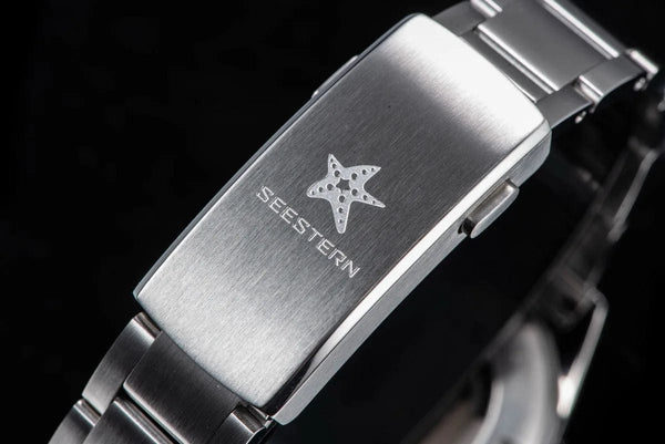 Planet Gates SEESTERN GMT Watch of Men Retro NH34 Automatic Movement Mechanical Wristwatch Dome Sapphire Glass AR Coating Micro Deploy Buckle