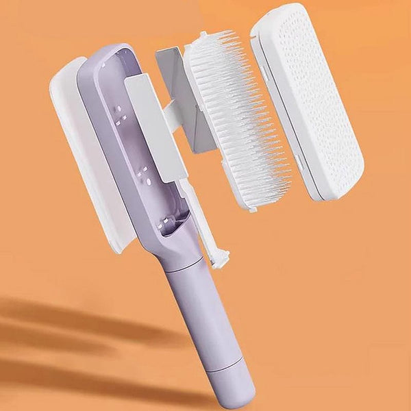 Planet Gates Self Cleaning Hairbrush Women Hair Brush One-key Cleaning Hair Loss Airbag Scalp Massage Comb Anti-Static Hairbrush
