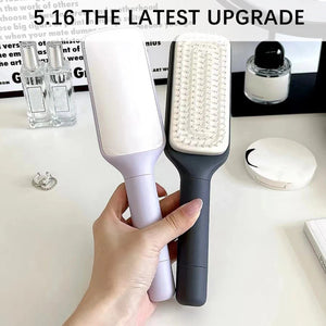 Planet Gates Self-Cleaning Scalp Massage Comb Air-bag Hair Comb Portable Anti-Detangling Hair Brush For Hair Styling One-key Cleaning Tools