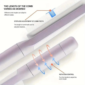 Planet Gates Self-Cleaning Scalp Massage Comb Air-bag Hair Comb Portable Anti-Detangling Hair Brush For Hair Styling One-key Cleaning Tools