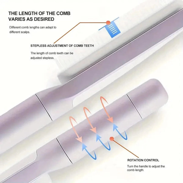 Planet Gates Self-Cleaning Scalp Massage Comb Air-bag Hair Comb Portable Anti-Detangling Hair Brush For Hair Styling One-key Cleaning Tools