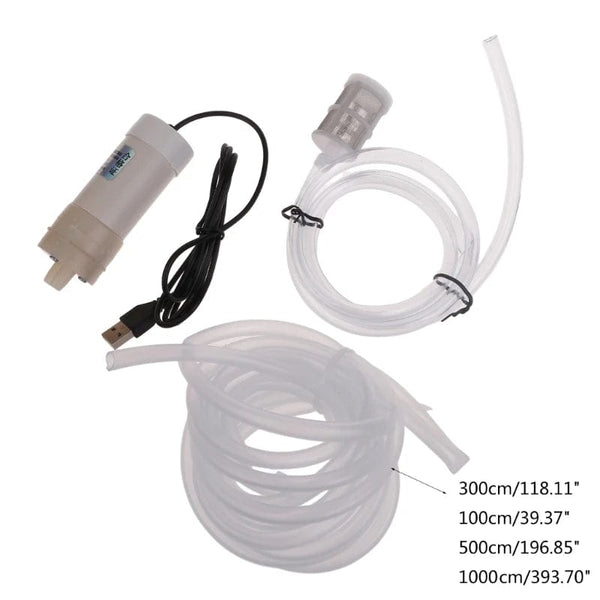 Planet Gates Self Priming Water Pump with USB Power Supply, Draining Standing Water, Balconies, Waterlogging, Fish Water