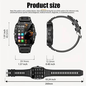 Planet Gates SENBONO Military Smart Watch Men IP68 3ATM Waterproof Outdoor Sports Fitness Tracker 24H Health Monitor Smartwatch Men 430mAh