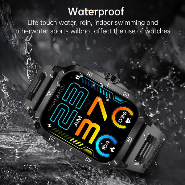 Planet Gates SENBONO Military Smart Watch Men IP68 3ATM Waterproof Outdoor Sports Fitness Tracker 24H Health Monitor Smartwatch Men 430mAh