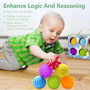 Planet Gates Sensory Balls for Baby Sensory Baby Toys 1 2 Years Old Activity Textured Multi Soft Ball Montessori Toys for Babies 6-12 Months
