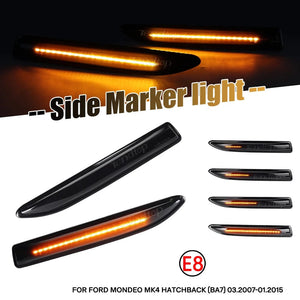 Planet Gates Sequential  LED Dynamic Turn Signal Side Marker Light Blinker For Ford Mondeo Mk4 Hatchback Saloon Estate (BA7) 2007-2015