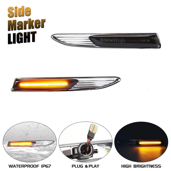 Planet Gates Sequential  LED Dynamic Turn Signal Side Marker Light Blinker For Ford Mondeo Mk4 Hatchback Saloon Estate (BA7) 2007-2015