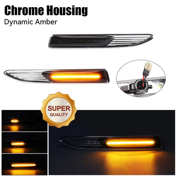 Planet Gates Sequential  LED Dynamic Turn Signal Side Marker Light Blinker For Ford Mondeo Mk4 Hatchback Saloon Estate (BA7) 2007-2015