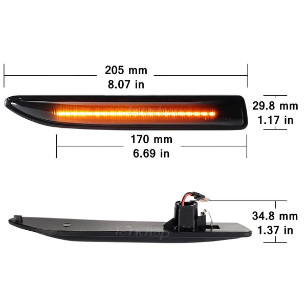 Planet Gates Sequential  LED Dynamic Turn Signal Side Marker Light Blinker For Ford Mondeo Mk4 Hatchback Saloon Estate (BA7) 2007-2015