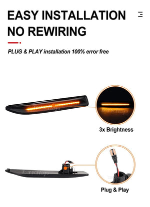 Planet Gates Sequential  LED Dynamic Turn Signal Side Marker Light Blinker For Ford Mondeo Mk4 Hatchback Saloon Estate (BA7) 2007-2015