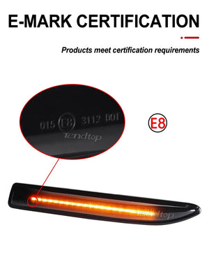 Planet Gates Sequential  LED Dynamic Turn Signal Side Marker Light Blinker For Ford Mondeo Mk4 Hatchback Saloon Estate (BA7) 2007-2015