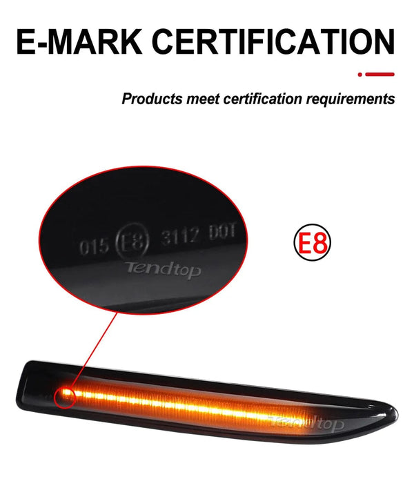 Planet Gates Sequential  LED Dynamic Turn Signal Side Marker Light Blinker For Ford Mondeo Mk4 Hatchback Saloon Estate (BA7) 2007-2015