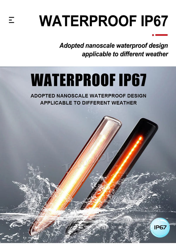 Planet Gates Sequential  LED Dynamic Turn Signal Side Marker Light Blinker For Ford Mondeo Mk4 Hatchback Saloon Estate (BA7) 2007-2015