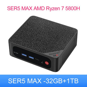 Planet Gates SER5 Max 32G1T / EU / United States Beelink Mini PC SER5 Max AMD Ryzen 7 5800H DDR4 16G 500G NVME SSD 32G 500G SER5 Pro 32G 1T WiFi6 4K Type-C Gaming Mini Computer
