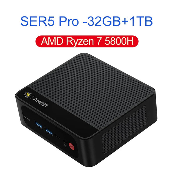 Planet Gates SER5 Pro 32G1T / AMD R7 5800H / us | belgium Beelink Ryzen 7 5800H SER5 Pro Max Mini PC AMD DDR4 16GB RAM 500GB NVME SSD Support WiFi6 4K HD Triple Screen Desktop Computer