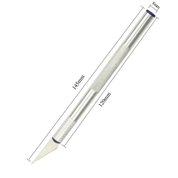 Planet Gates Set 13Pcs Carving Knife Craft Sculpture Paper Cutting Blade Precision Engraving Cutter Non-Slip Hand Tool DIY Art Hobby Repair Set