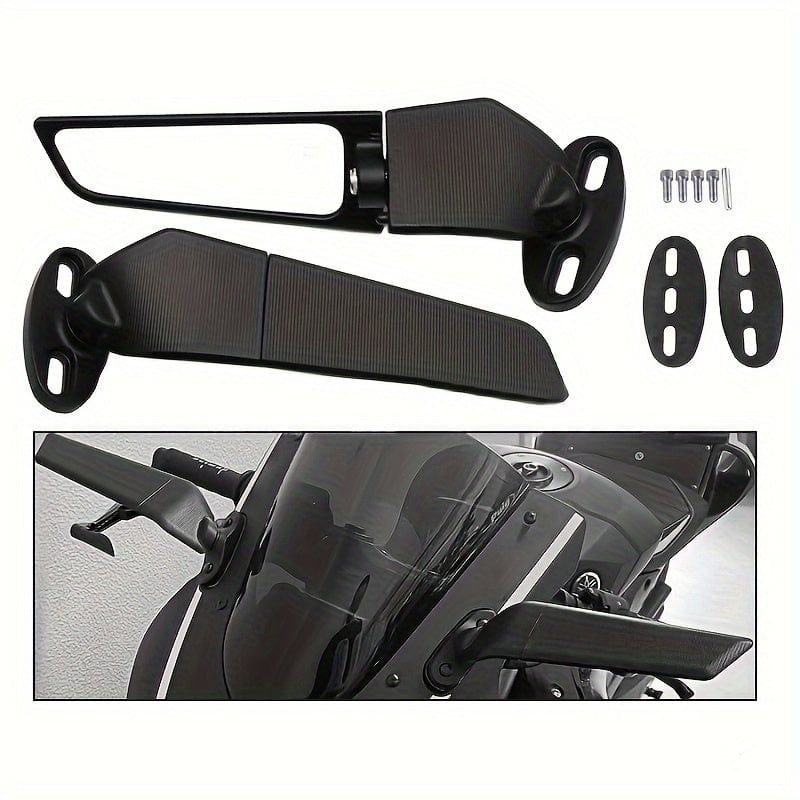 Planet Gates Set 1set Motorcycle Modified Universal Fixed Wind Wing Rearview MirrorSpoiler For Kawasaki For Yamaha For Honda For Ducati