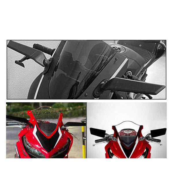 Planet Gates Set 1set Motorcycle Modified Universal Fixed Wind Wing Rearview MirrorSpoiler For Kawasaki For Yamaha For Honda For Ducati