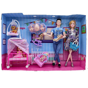 Planet Gates Set 3 / No Box Handmade Doll Accessories Baby Dolls Pregnant Mom Lady Father Dad For Barbiess Game Christmas Birthday Gift, Assemble Required