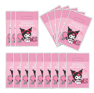 Planet Gates Set-48pcs-6 / CHINA Kuromi Birthday Party Decoration My Melody Party Supplies Pink Tablecloth Cups Balloons 9 Plates Banner Baby Shower Supplies Toy
