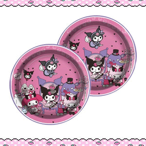 Planet Gates Set-48pcs-6 / CHINA Kuromi Birthday Party Decoration My Melody Party Supplies Pink Tablecloth Cups Balloons 9 Plates Banner Baby Shower Supplies Toy