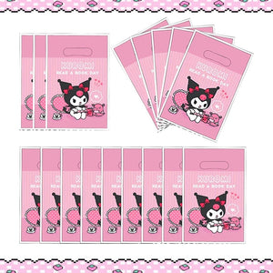 Planet Gates Set-48pcs-6 / CHINA Kuromi Birthday Party Decoration My Melody Party Supplies Pink Tablecloth Cups Balloons 9 Plates Banner Baby Shower Supplies Toy