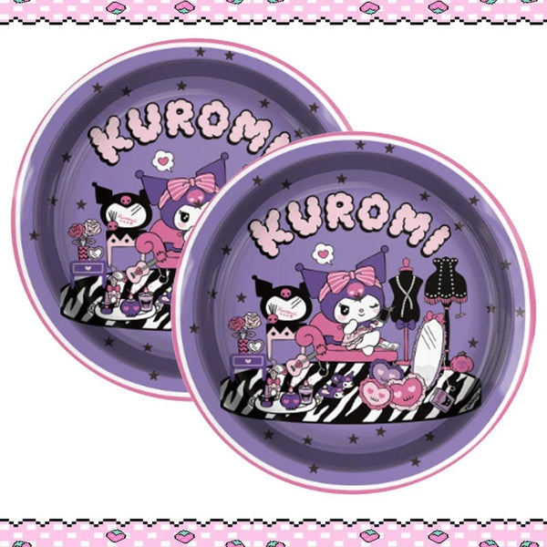 Planet Gates Set-48pcs-6 / CHINA Kuromi Birthday Party Decoration My Melody Party Supplies Pink Tablecloth Cups Balloons 9 Plates Banner Baby Shower Supplies Toy
