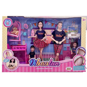 Planet Gates Set 6 / No Box Handmade Doll Accessories Baby Dolls Pregnant Mom Lady Father Dad For Barbiess Game Christmas Birthday Gift, Assemble Required
