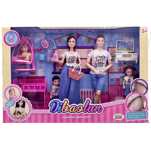 Planet Gates Set 7 / No Box Handmade Doll Accessories Baby Dolls Pregnant Mom Lady Father Dad For Barbiess Game Christmas Birthday Gift, Assemble Required