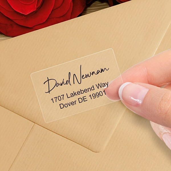 Planet Gates Set, Custom-Crafted Address Labels Transparent Waterproof For Sophisticated Correspondence And Event Mailings, These Personalized Stickers Offer Strong Adhesion And Resilience Against Weather Conditions