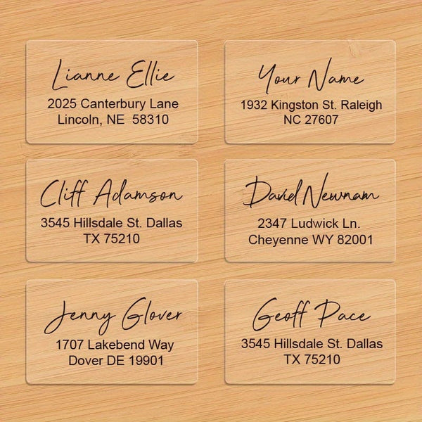 Planet Gates Set, Custom-Crafted Address Labels Transparent Waterproof For Sophisticated Correspondence And Event Mailings, These Personalized Stickers Offer Strong Adhesion And Resilience Against Weather Conditions