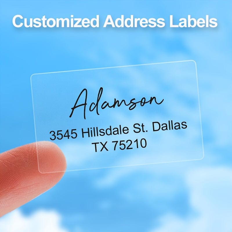 Planet Gates Set, Custom-Crafted Address Labels Transparent Waterproof For Sophisticated Correspondence And Event Mailings, These Personalized Stickers Offer Strong Adhesion And Resilience Against Weather Conditions