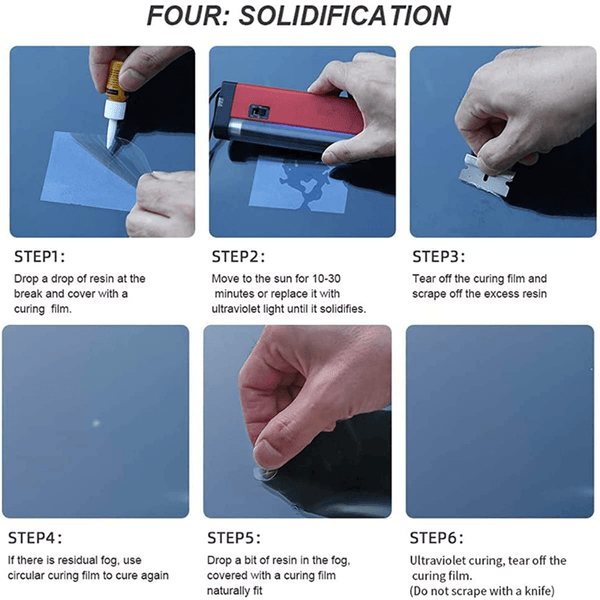 Planet Gates Set of 1, New Auto Windshield Repair Kit Car Windshield Crack Repair Tool With Windshield Repair Resin (Set Of 1, New)