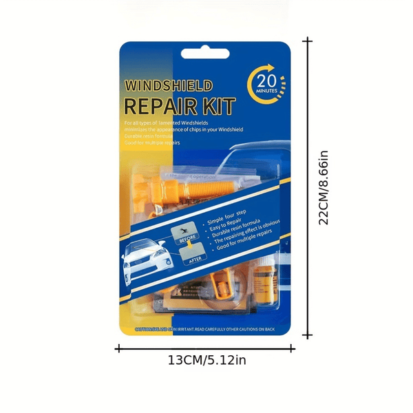Planet Gates Set of 1, New Auto Windshield Repair Kit Car Windshield Crack Repair Tool With Windshield Repair Resin (Set Of 1, New)