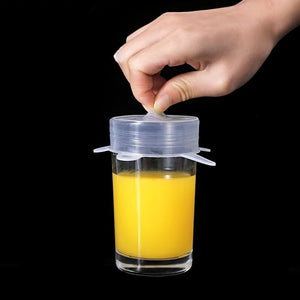 Planet Gates Set Of 6 Multifunctional Silicone Stretch Lid, Universal Silicone Food Packaging Bowl And Pot Lid, Fresh Microwave Cover Stretch Silicone Lid, Kitchenware Accessories