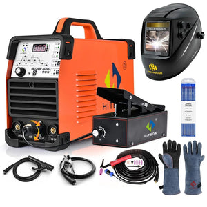 Planet Gates Set1 no helmet / 220V / spain HITBOX AC/DC Aluminium Tig Welding Machine HBT250P HF TIG/MMA ARC Stick Welder with Pulse Argon Welding IGBT Inverter 2T/4T