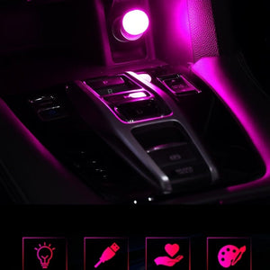 Planet Gates Seven Colors Voice-Activated Color-Changing Music-Synced Ambient Light - Create a Magical Atmosphere with a Touch!