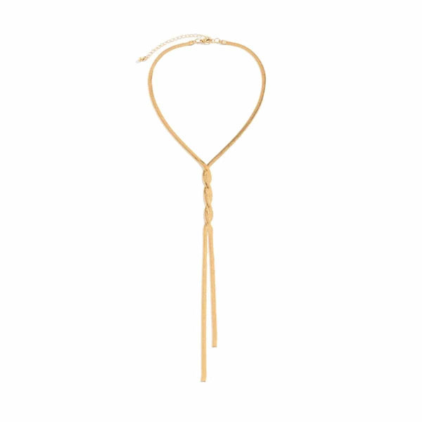 Planet Gates Sexy Goth Adjustable Flat Snake Long Chain Necklace for Women Vintage Weave Twisted Link Chest Choker Aesthetic Neck Jewelry New