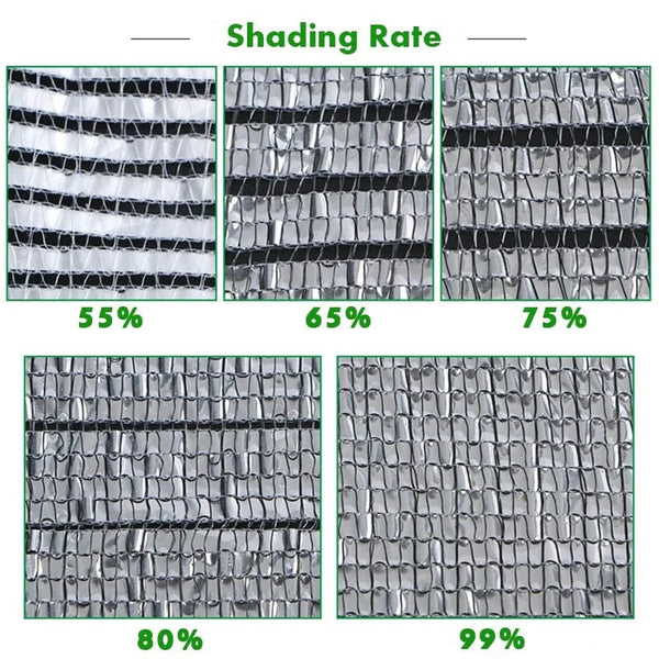Planet Gates shading rate 99 / 5x6m / CHINA Shading 55~99% Aluminum Foil Sunshade Net Silvery Anti-UV Awning Fence Privacy Screen Garden Sun Shade Mesh Car Sun Shed Canopy