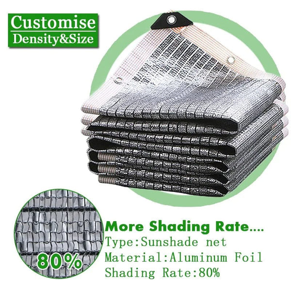 Planet Gates shading rate 99 / 5x6m / CHINA Shading 55~99% Aluminum Foil Sunshade Net Silvery Anti-UV Awning Fence Privacy Screen Garden Sun Shade Mesh Car Sun Shed Canopy