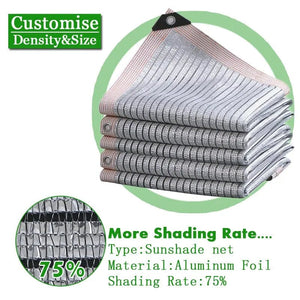 Planet Gates shading rate 99 / 5x6m / CHINA Shading 55~99% Aluminum Foil Sunshade Net Silvery Anti-UV Awning Fence Privacy Screen Garden Sun Shade Mesh Car Sun Shed Canopy