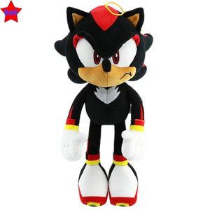 Planet Gates Shadow black / 33cm 33cm Sonic High Quality Plush Toy Cartoon The Hedgehog Doll Tails Shadow Soft Stuffed Anime Christmas Birthday Gift For Kids