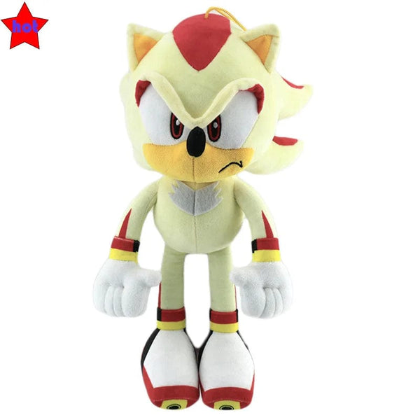Planet Gates Shadow Super Sonic / 33cm 33cm Sonic High Quality Plush Toy Cartoon The Hedgehog Doll Tails Shadow Soft Stuffed Anime Christmas Birthday Gift For Kids