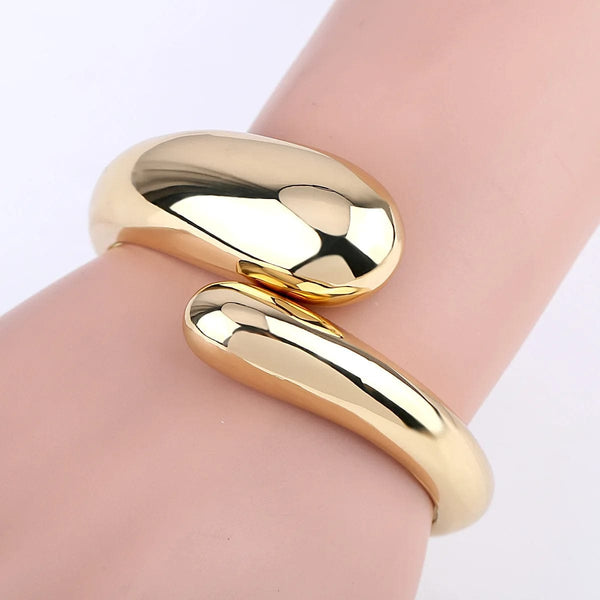 Planet Gates SHANGZHIHUA European and American Trend New Metal Geometric Design Open Bracelet for Women Fashion High Jewelry Accessories