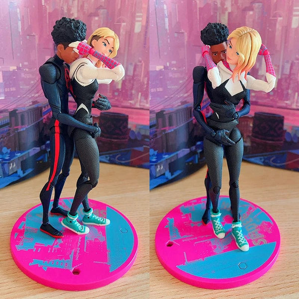 Planet Gates SHF Miles Morales Gwen Stacy Action Figures Spider Across the Spider-Verse Figure PVC Model Toys