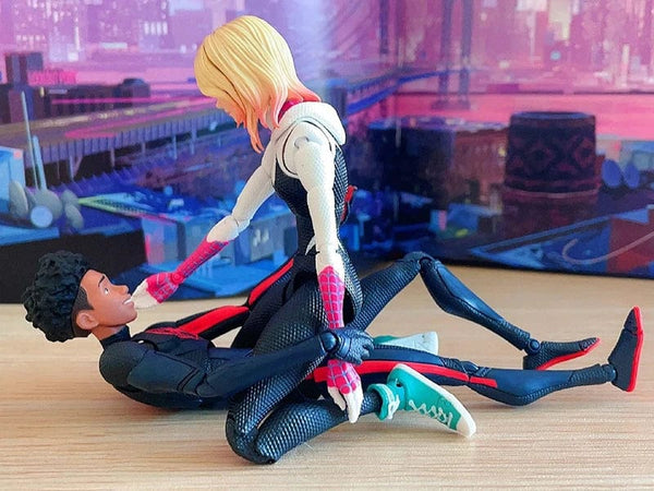 Planet Gates SHF Miles Morales Gwen Stacy Action Figures Spider Across the Spider-Verse Figure PVC Model Toys