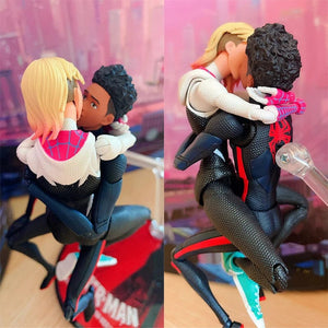 Planet Gates SHF Miles Morales Gwen Stacy Action Figures Spider Across the Spider-Verse Figure PVC Model Toys