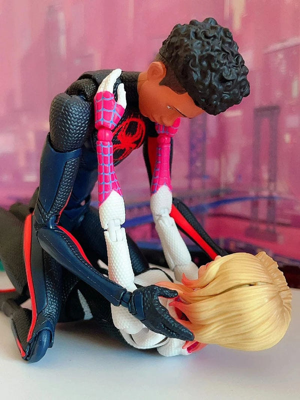 Planet Gates SHF Miles Morales Gwen Stacy Action Figures Spider Across the Spider-Verse Figure PVC Model Toys