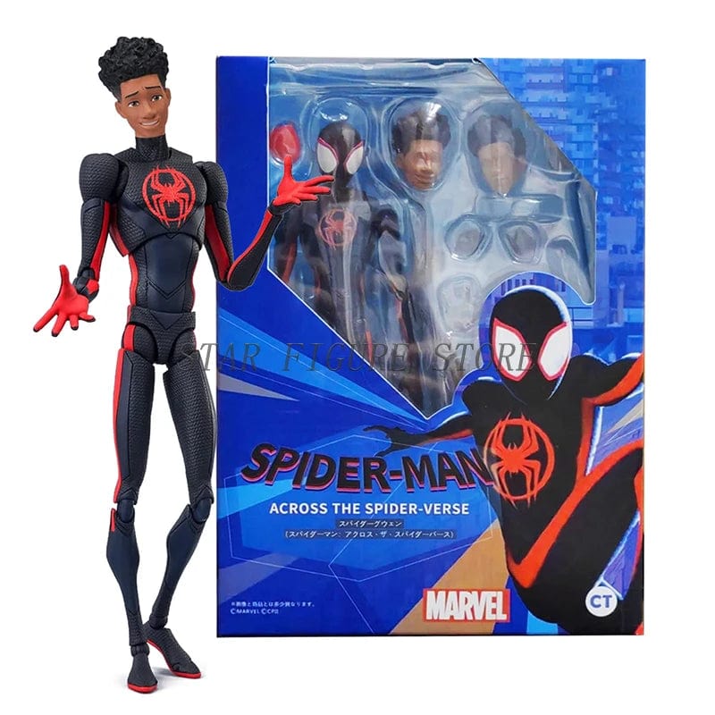 Planet Gates SHF Spider-Man Across the Spiderverse Miles Morales Action Figure PVC Collectible Model 15cm Marvel CT Spiderman Figurine Toys